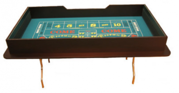 Craps Table: 6' Squared, Economy Style with Folding Legs, no options